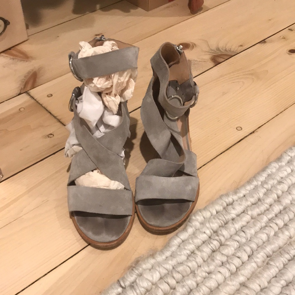 Suede sandals
